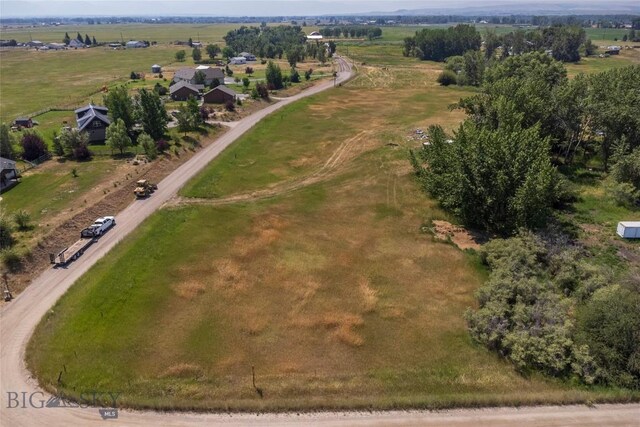 drone / aerial view featuring a rural view