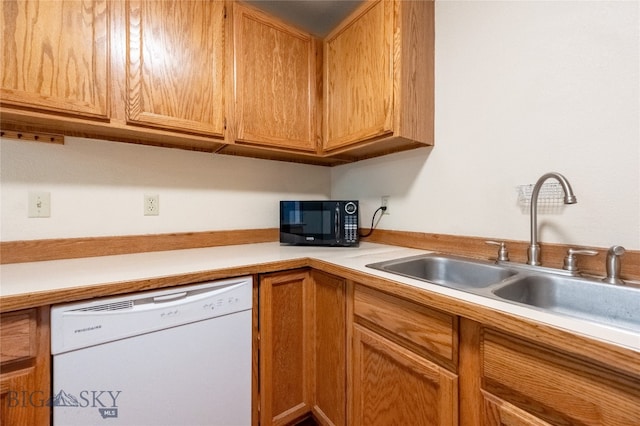 kitchen with dishwasher and sink