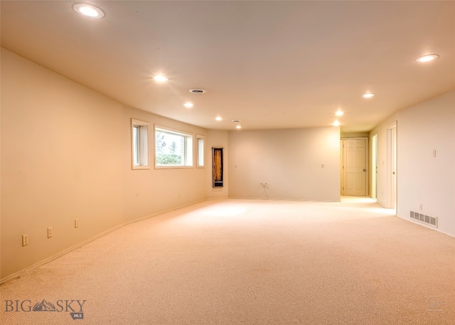 empty room with light carpet