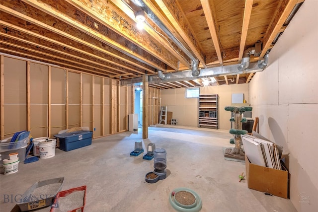 view of basement
