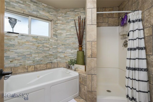 310 Highpark Dr, Anaconda, MT 59711 - full bathroom featuring tiled shower and a bath