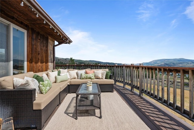 310 Highpark Dr, Anaconda, MT 59711 - view of patio featuring a mountain view and outdoor lounge area