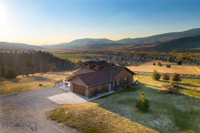 310 Highpark Dr, Anaconda, MT 59711 - aerial view at dusk of a mountain view