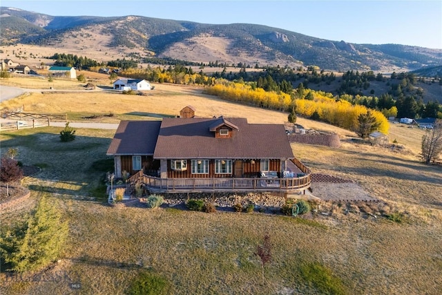 310 Highpark Dr, Anaconda, MT 59711 - view of front of home featuring a mountain view and a view of rural / pastoral area
