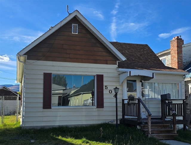 view of bungalow-style home