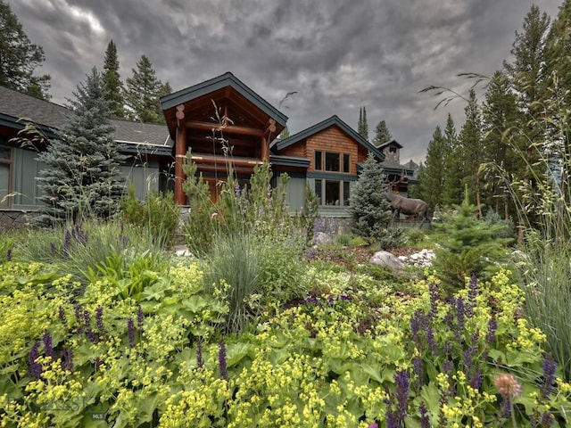 3686 Pinewood Dr, Big Sky, MT 59716 - rear view of house
