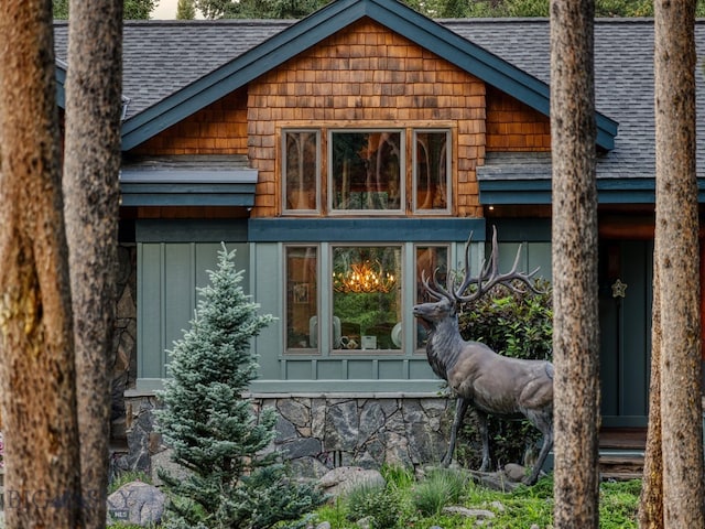 view of rear view of property