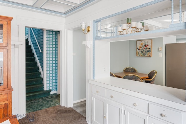 bathroom featuring hardwood / wood-style flooring