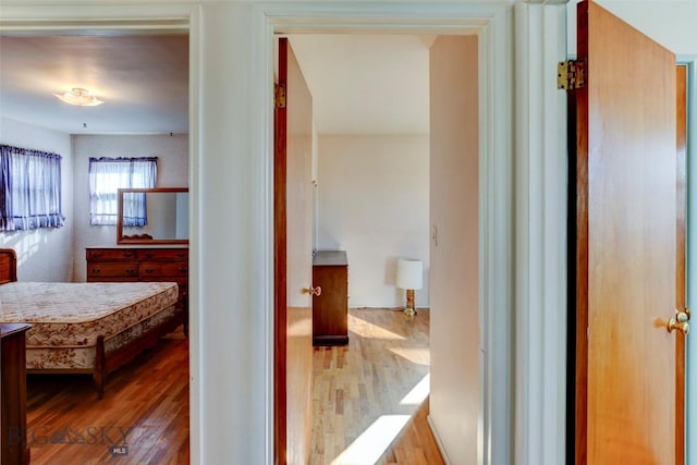 1112 Pritchard NW, Harlowton, MT 59036 - hallway with wood finished floors