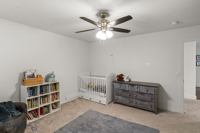 31 Bull Run Rd, Livingston, MT 59047 - carpeted bedroom featuring a ceiling fan and baseboards