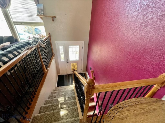 1115 E Center St, Dillon, MT 59725 - stairway with a textured wall
