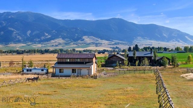 500 Stubbs Ln, Bozeman, MT 59718 - view of mountain backdrop featuring rural landscape and agricultural land