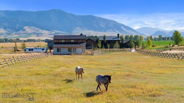 500 Stubbs Ln, Bozeman, MT 59718 - view of mountain background featuring rural landscape and agricultural land