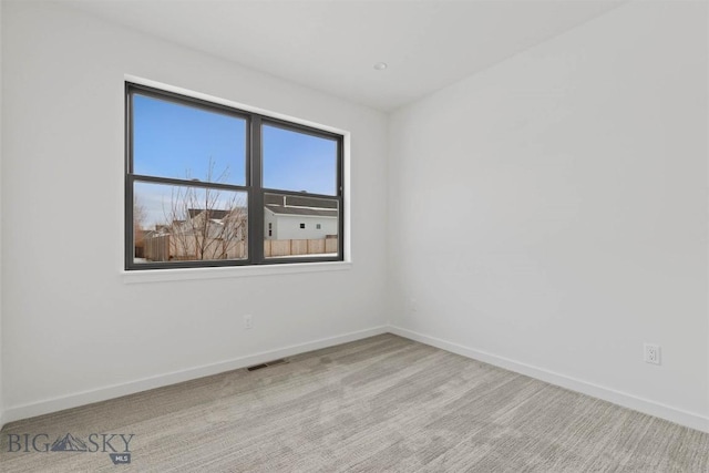 view of carpeted empty room