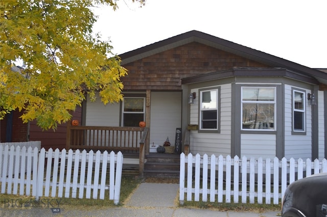 view of bungalow