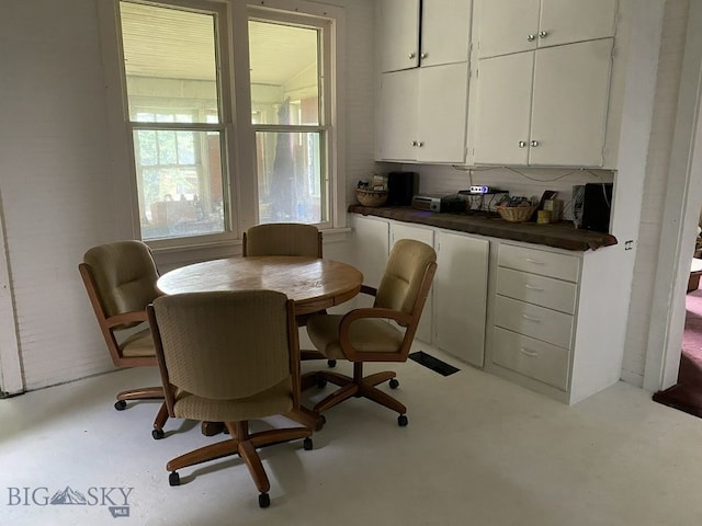 view of dining area