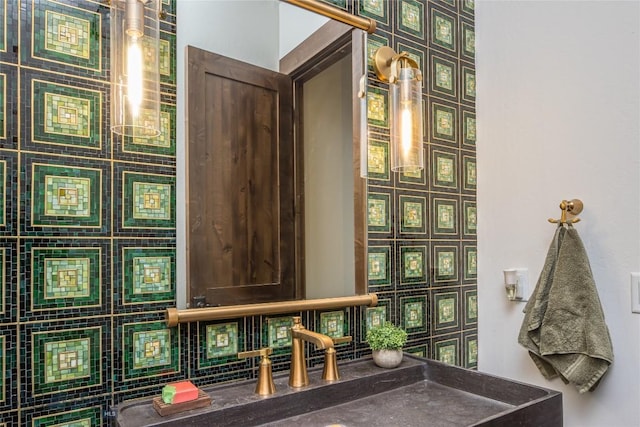 2250 Outlook Trl, Big Sky, MT 59716 - bathroom with backsplash