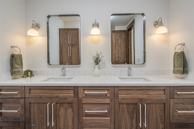 bathroom featuring vanity