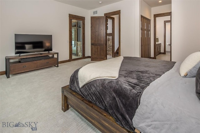 2250 Outlook Trl, Big Sky, MT 59716 - bedroom with light carpet and baseboards