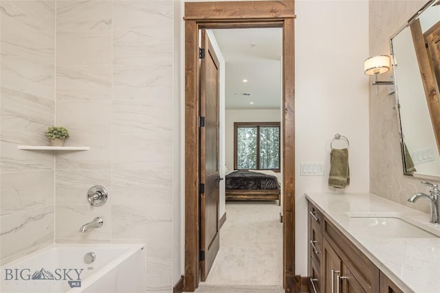 2250 Outlook Trl, Big Sky, MT 59716 - ensuite bathroom with vanity and tub / shower combination