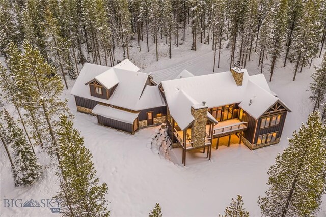 2250 Outlook Trl, Big Sky, MT 59716 - view of snowy aerial view