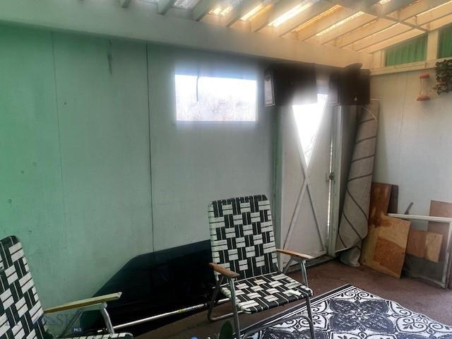 interior space featuring carpet floors