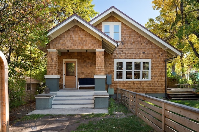 view of front of property