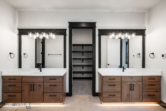 bathroom with vanity