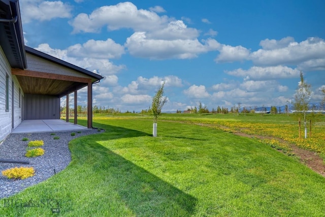 119 Clancy Way, Bozeman, MT 59718 - view of green lawn featuring a patio