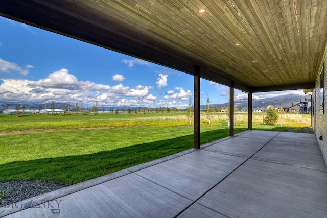 119 Clancy Way, Bozeman, MT 59718 - view of patio with a mountain view