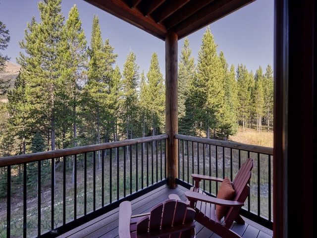 view of wooden terrace