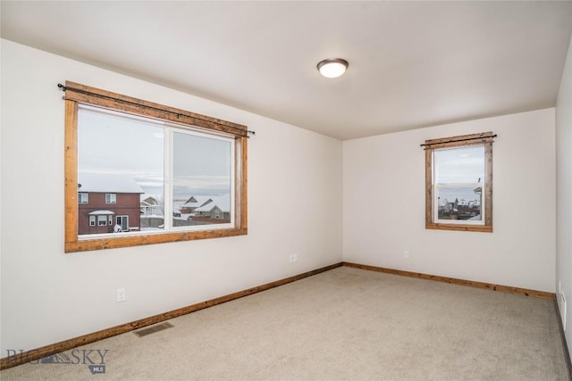 view of carpeted empty room