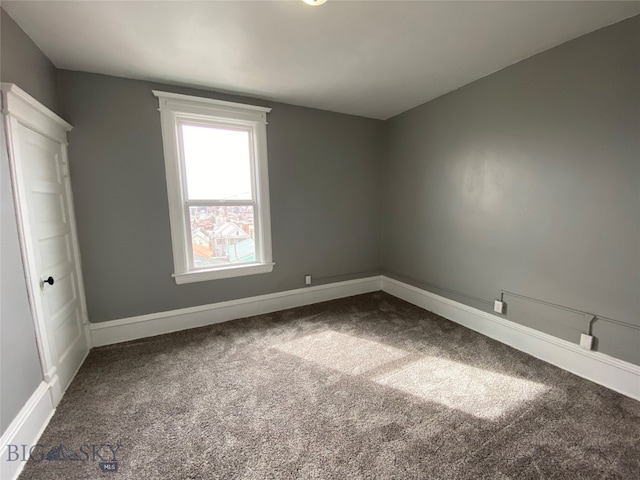 view of carpeted empty room