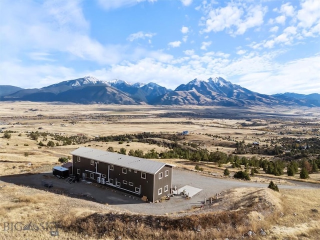 view of mountain feature featuring a rural view