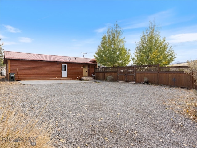 view of back of property