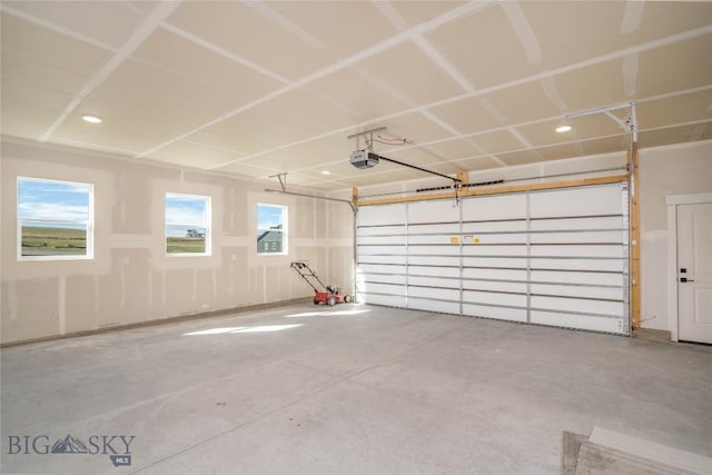 2 Smooth Brome Ct, Three Forks, MT 59752 - garage with a garage door opener and recessed lighting
