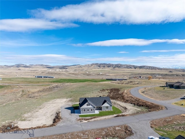 aerial view featuring a mountain view