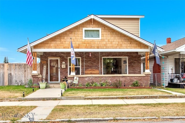 bungalow-style home with covered porch