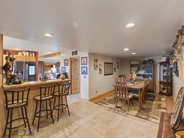 193 Tobe Rd, Ennis, MT 59729 - dining space with recessed lighting and baseboards