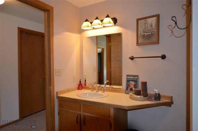 bathroom featuring vanity