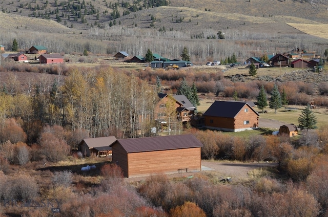 drone / aerial view with a rural view