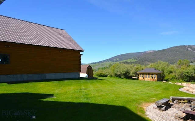 155 Moose Run, Polaris, MT 59746 - view of green lawn featuring a mountain view