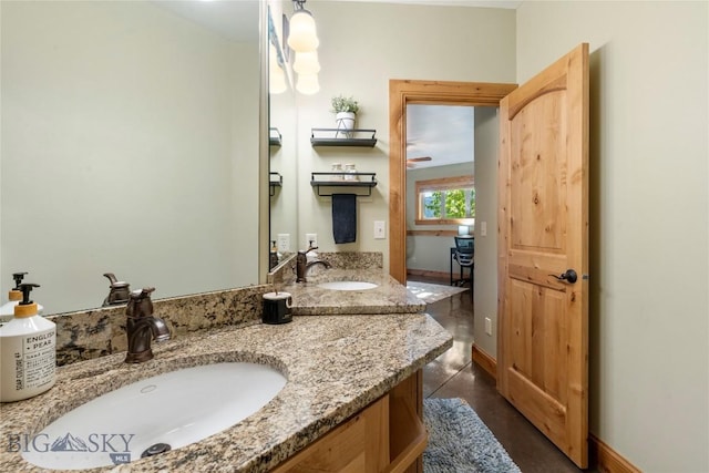 bathroom with vanity