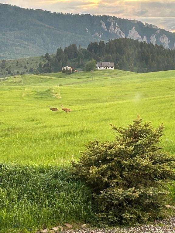 property view of mountains with a rural view