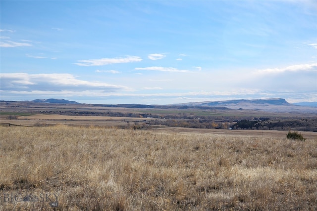 property view of mountains with a rural view