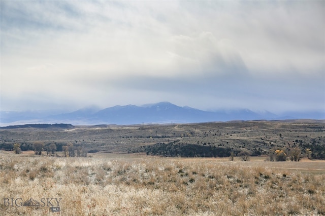 view of mountain feature featuring a rural view