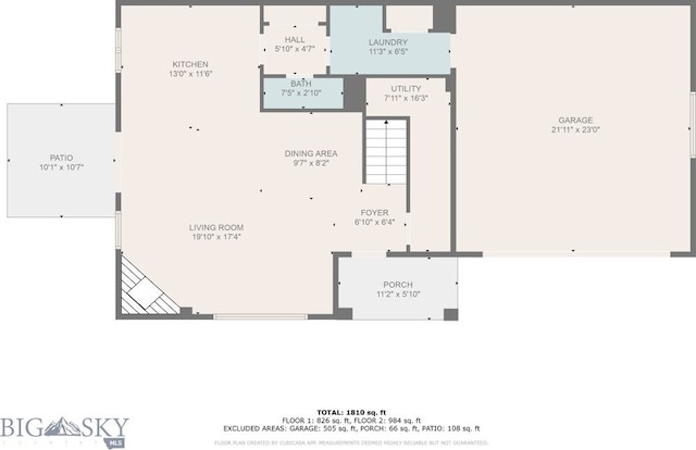 1015 Golden Gate Ave Unit A, Bozeman, MT 59718 - floor plan / room layout