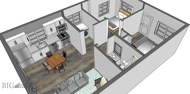 411 Brookline St Unit B, Livingston, MT 59047 - room layout