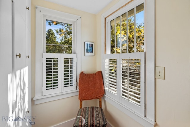 doorway with plenty of natural light