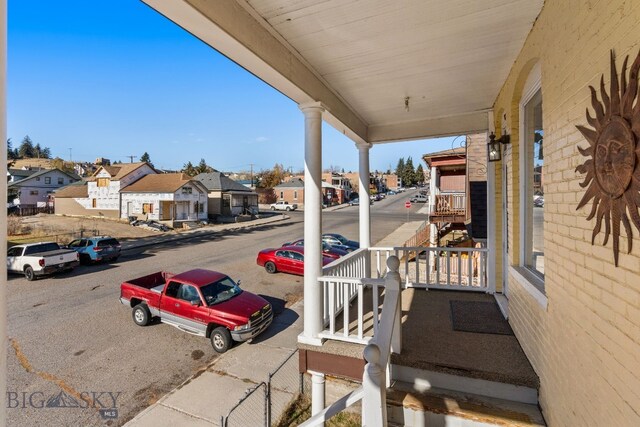 exterior space with a porch